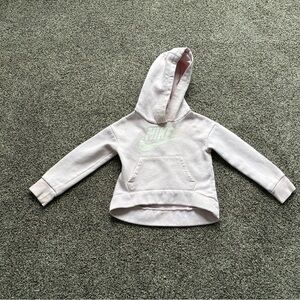 Nike Toddler Girl Pink/White Logo Sweatshirt, Size 2T
